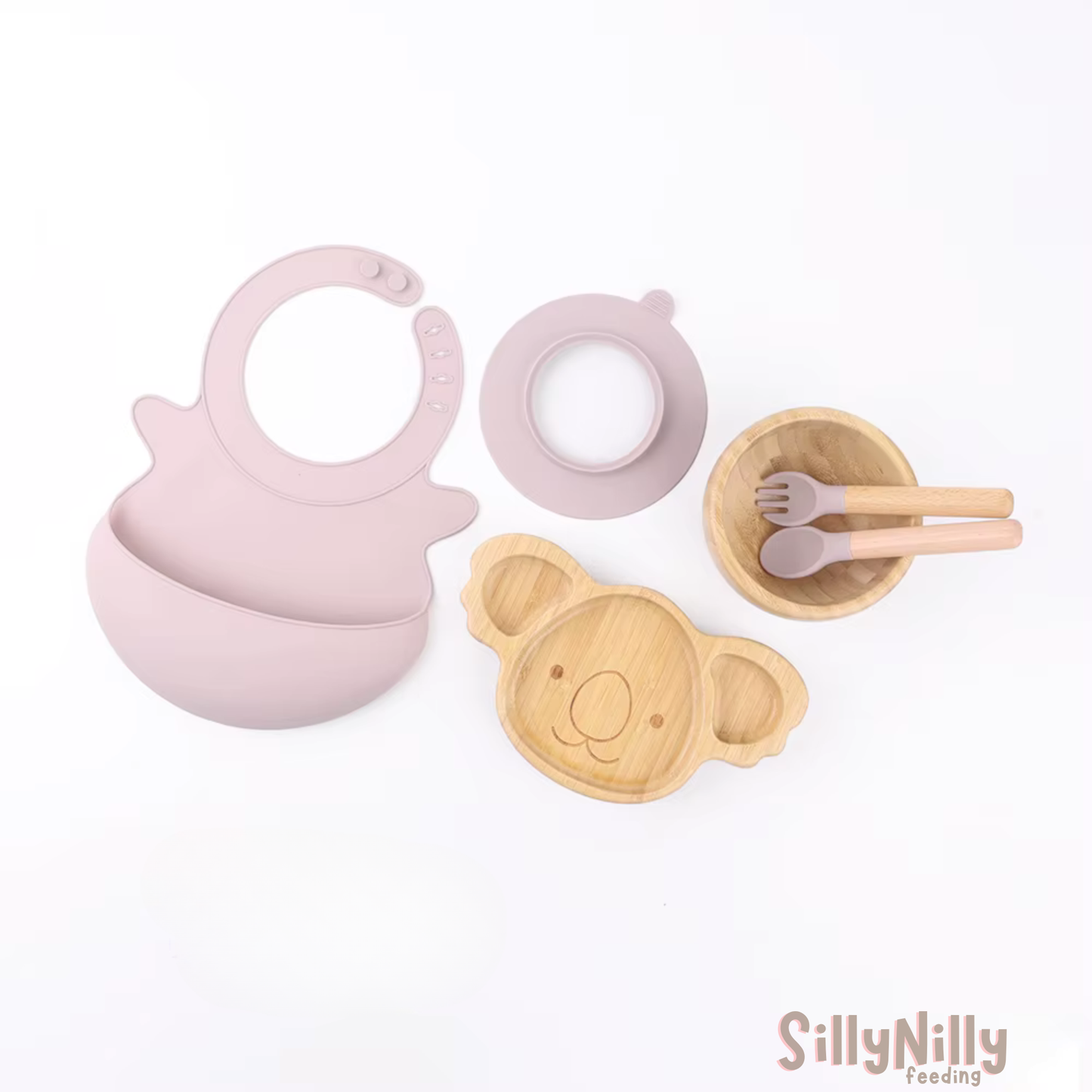 Woodland Mealtime Set (pink)