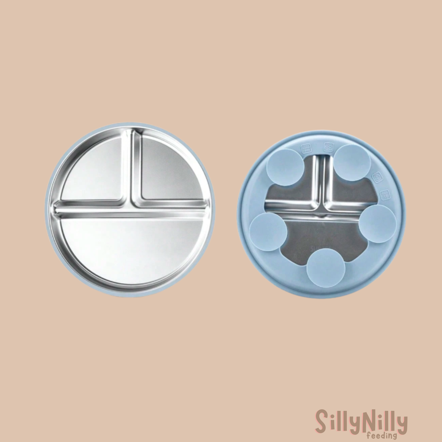 Happy Plates™ Stainless Steel Mealtime Plate