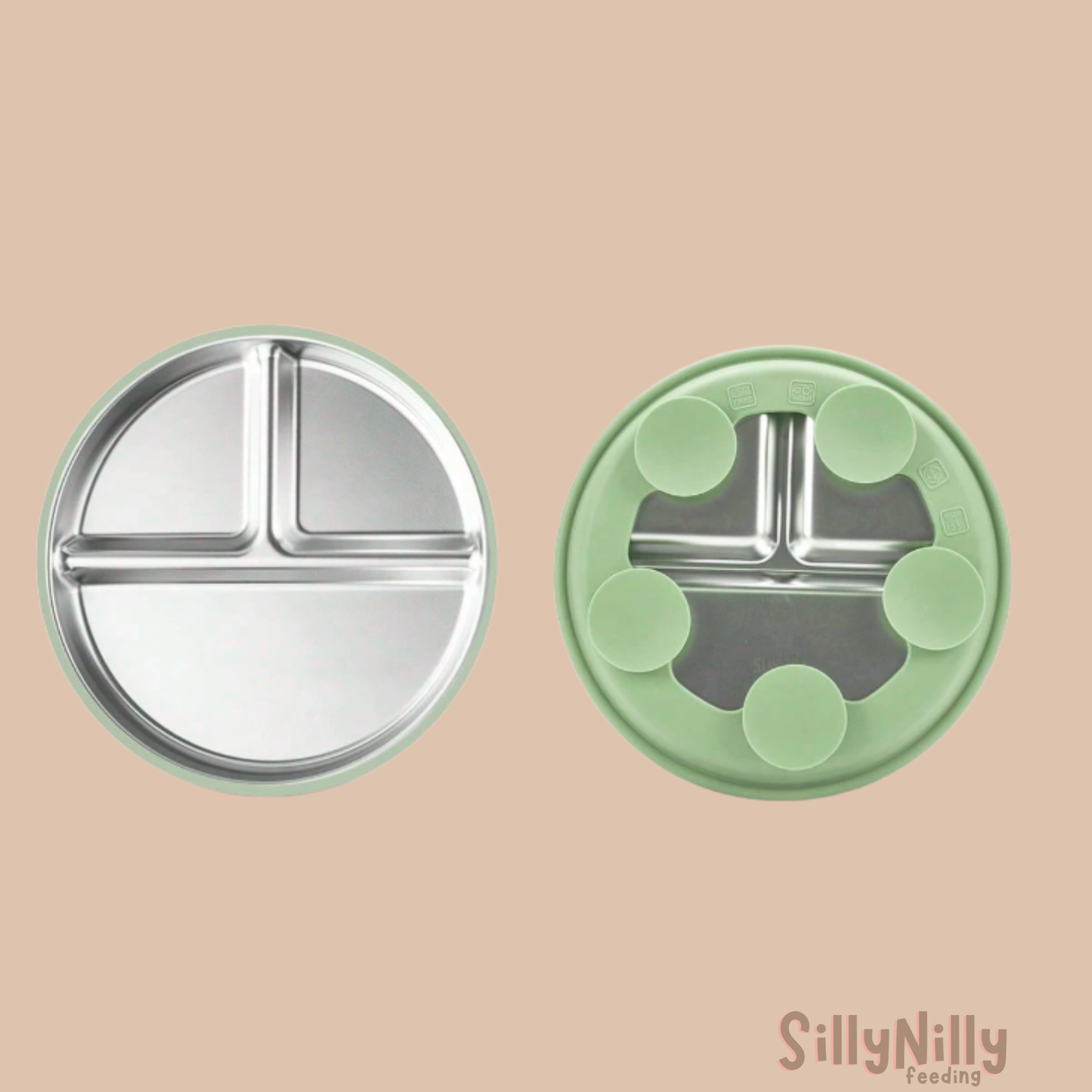 Happy Plates™ Stainless Steel Mealtime Plate