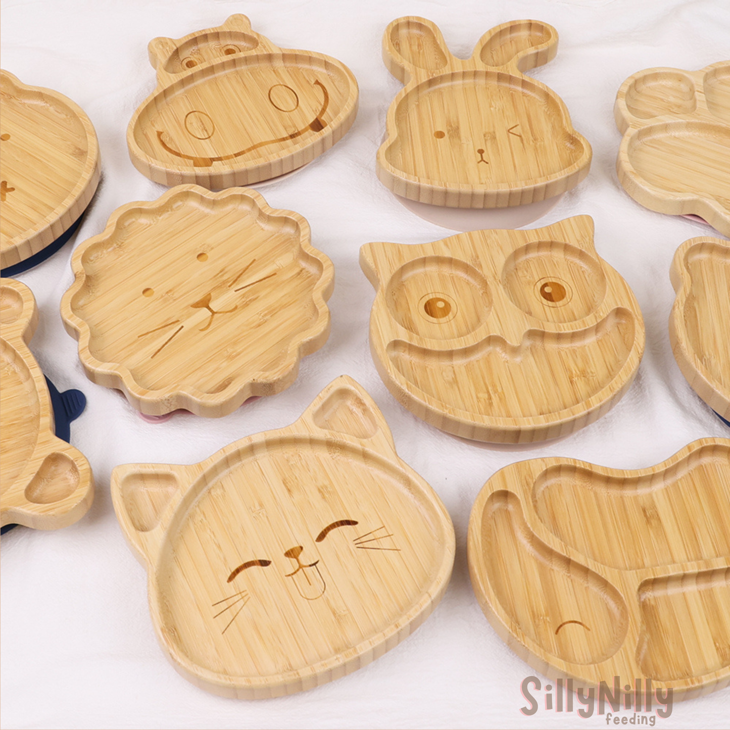 Woodland Mealtime Bamboo plate