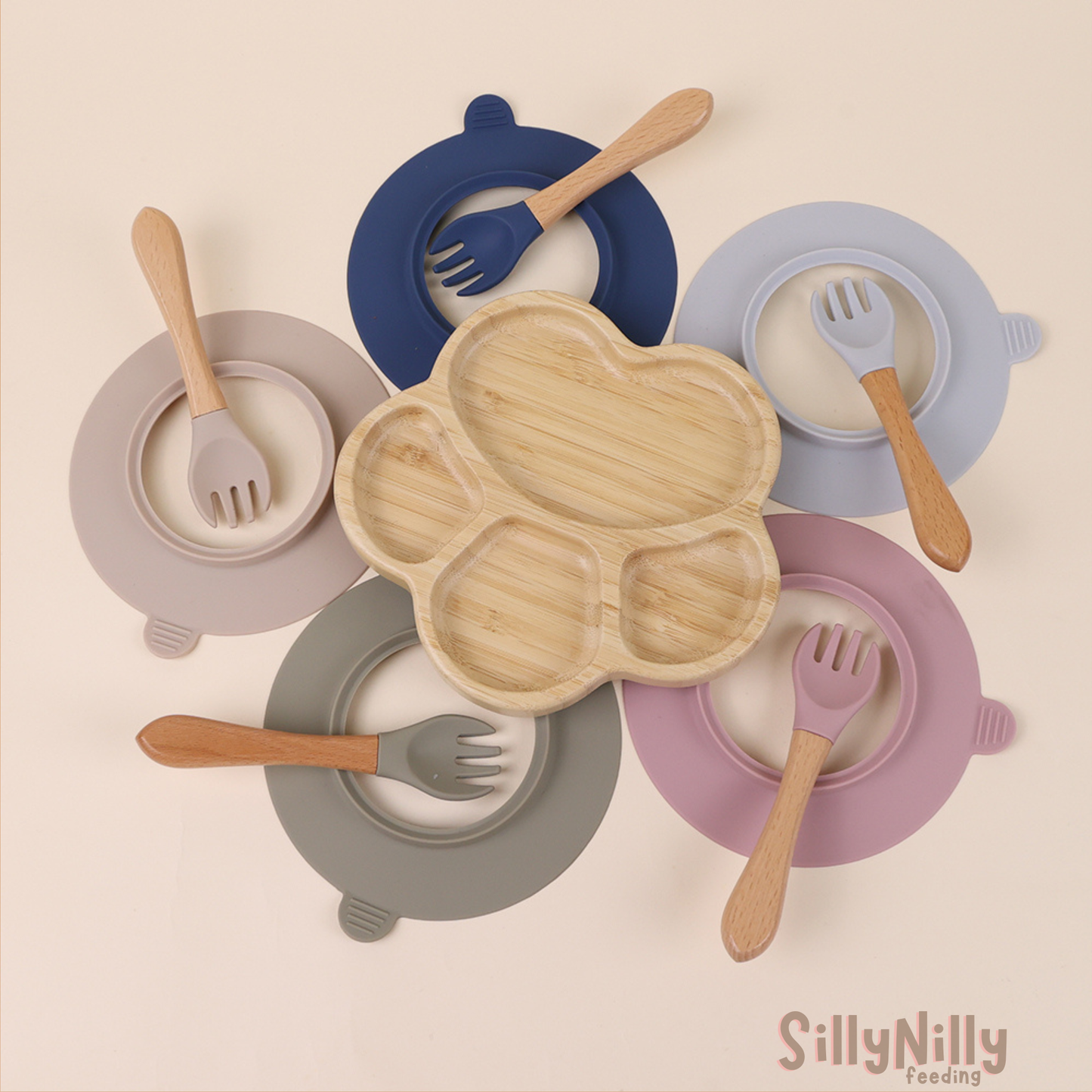 Woodland Mealtime Bamboo plate