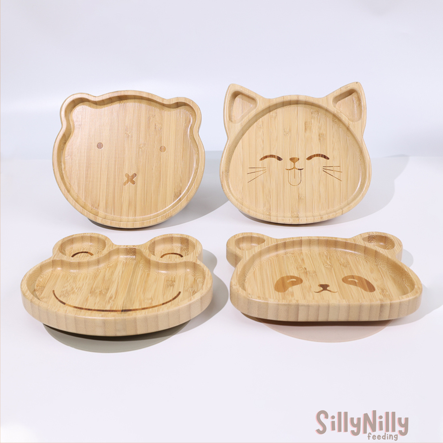 Woodland Mealtime Bamboo plate